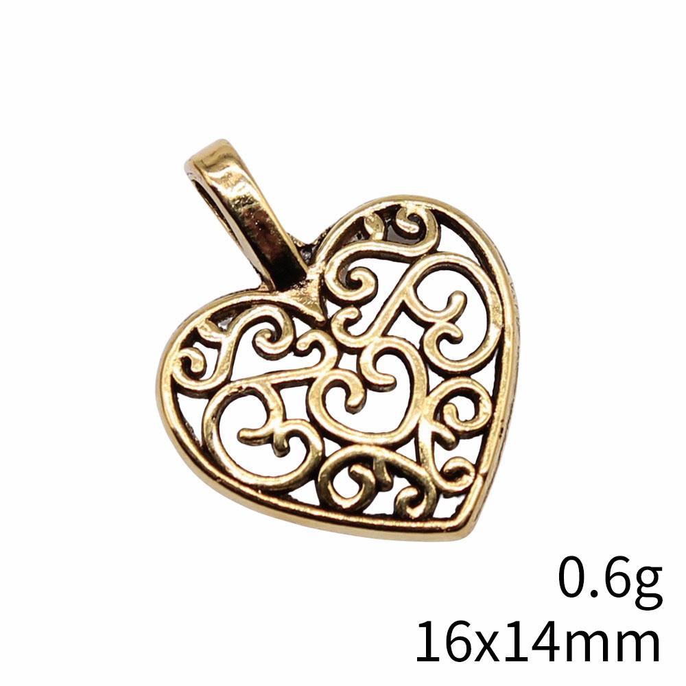 Back To School Charms Bulk Peach Heart Love Charms Pendant Women's Clothing Pendant