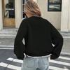 Women Loose Bow Tie Cardigan Sweater Long Sleeve V-neck Knit Top Casual Streetwear Elegant Lace Up Cozy Autumn Outerwears