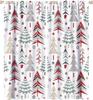 Kids Christmas Nutcracker Curtain Soldier Model Merry Xmas Window Treatments For Bedroom Living Room Snowflakes Winter Reddrapes