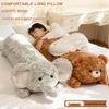 Cute Bear Long Pillow - Plush Panda Sleeping Companion for Girls