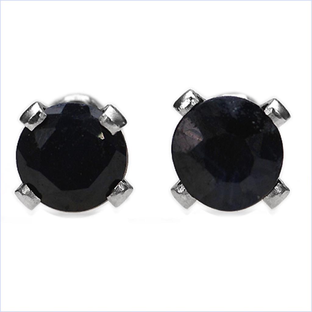 Orecchini a lobo con Pietra Preziosa Rotonda in Argento Sterling 925 Placcato Rodio Gioielli Minimalisti Regalo per Donne