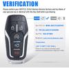 Remote Key Fob Case Shell Cover Replacement for Ford Edge/Explorer/Fusion/Mustang for Lincoln MKZ/MKC/MKX(FCC ID:M3N-A2C31243300 P/N:164-R7989) 5
