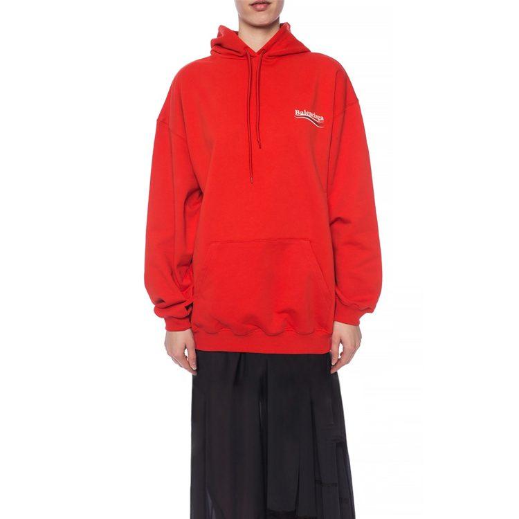 Balenciaga Campaign Logo-print Hoodie 556103TBV146403