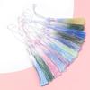10Pcs 13cm Gradient Color Polyester Silk Tassels Bookmark Tassels Mini Tassels For DIY Crafts Jewelry Making Souvenir Bookmarks