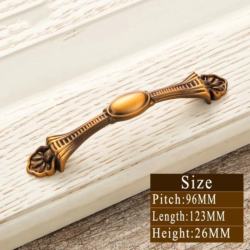 Vintage Gelbbronze Griffe | Retro Schubladengriffe & Schrankknöpfe | Massiv Messing Möbelgriffe für Türen, Küche & Schlafzimmer