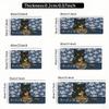 Vintage Cat Ramen Magic Party Game Mat Durable Rubber for MTG&TCG Games 35X60cm Mouse Pad Office Desk Mats Party Friendly Design