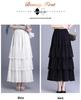White 3-Tier Lace Trim Flare Skirt - Spring/Summer 2026 Collection