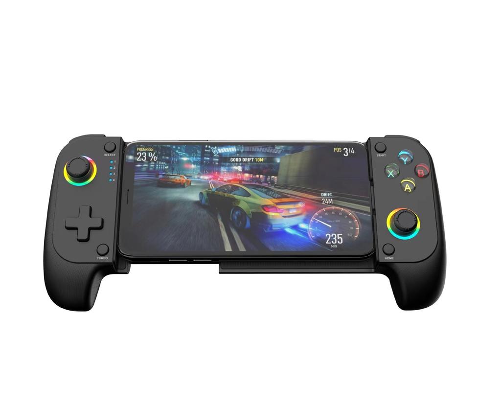 For Mobile Game Controller for iPhone and Android with RGB Light,Support Play PS Remote Play, Xbox Cloud and More