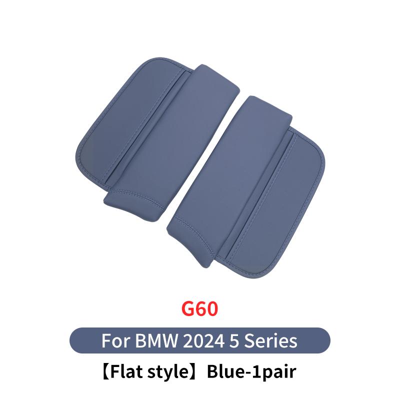 

2025 Hot For BMW 5 Series G60 2024 LHD Car Armrest Box Cover Cushion PU Leather Center Console Armrest Protector Pad Interior Ac