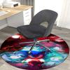 1pc Sonic the Hedgehog Anime Cartoon Design Round Carpet  Office Chair Mat, NonSlip Rug for Home Decor, Living Room, Bedroom, Game Room