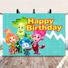 Cartoon The Fixies Backdrop Kids Birthday Decorations Party Supplies Baby Shower Banner Photo Shoot Props Boys Girls Favor Gifts