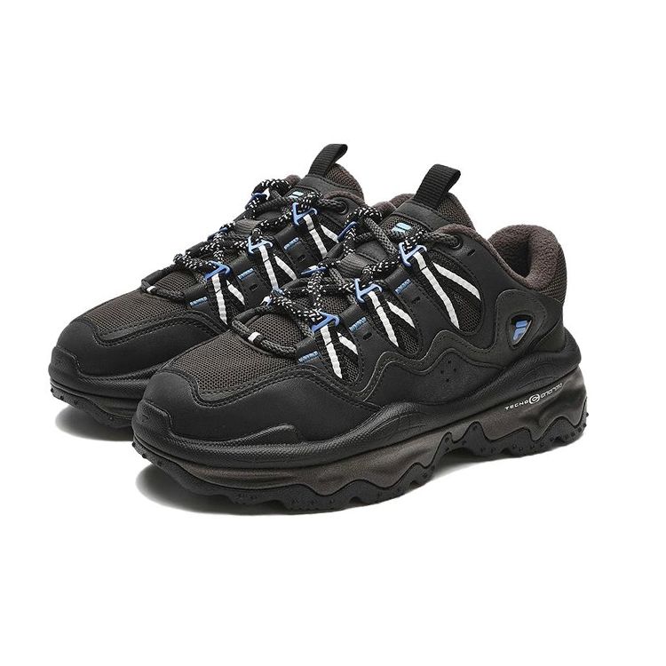Fila Fusion Fabric Synthetic Leather Versatile Comfortable Shock Absorbing Wear Resistant Breathable Low Top Casual Shoes Men Sneaker T12M341113FBB