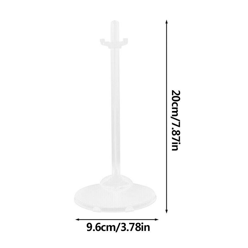 10Pcs Toys Model Support Mini Display Holder Clear Barbie Prop Up Plastic Mannequin Model Holder Rack Dolls Stand