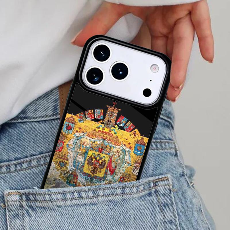 Russia Russian Coat Of Arms Phone Case for iPhone 17ProMax 12 13 14 15 16e 17 Pro Max Plus Air Cover