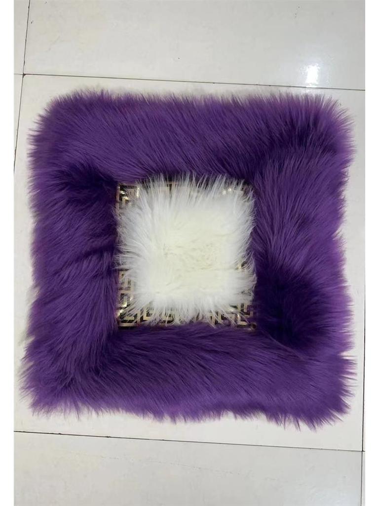 European Style Long Plush Cushion Cover for Home Furnishing