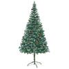 Artificial Christmas Tree Green 210 Cm PVC and Steel