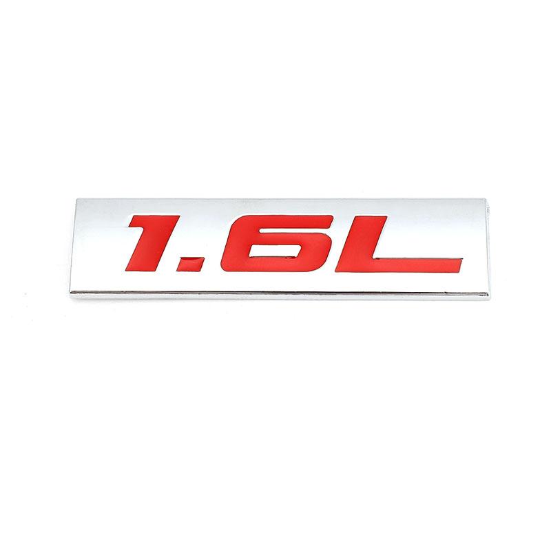 Car Sticker 1.4L 1.5L 1.6L 1.7L 1.8L 1.9L Emblem Badge Decals for f111 SUV Toyota Mini Peugeot Honda Volkswagen VW Focus Hyundai 111F