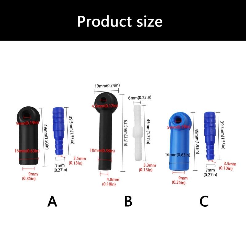 Quick Install Weather Resistant Tool Free Brake Bleeder Kit for Cars Motorcycles Heavy Duty Leak Proof Plastic Component
