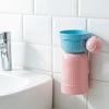 Toothbrush Cup Holder Magnetic Mouthwash Cup 3-in-1 Storage Container Wall Mounted Dust-Proof Bathroom Organizer