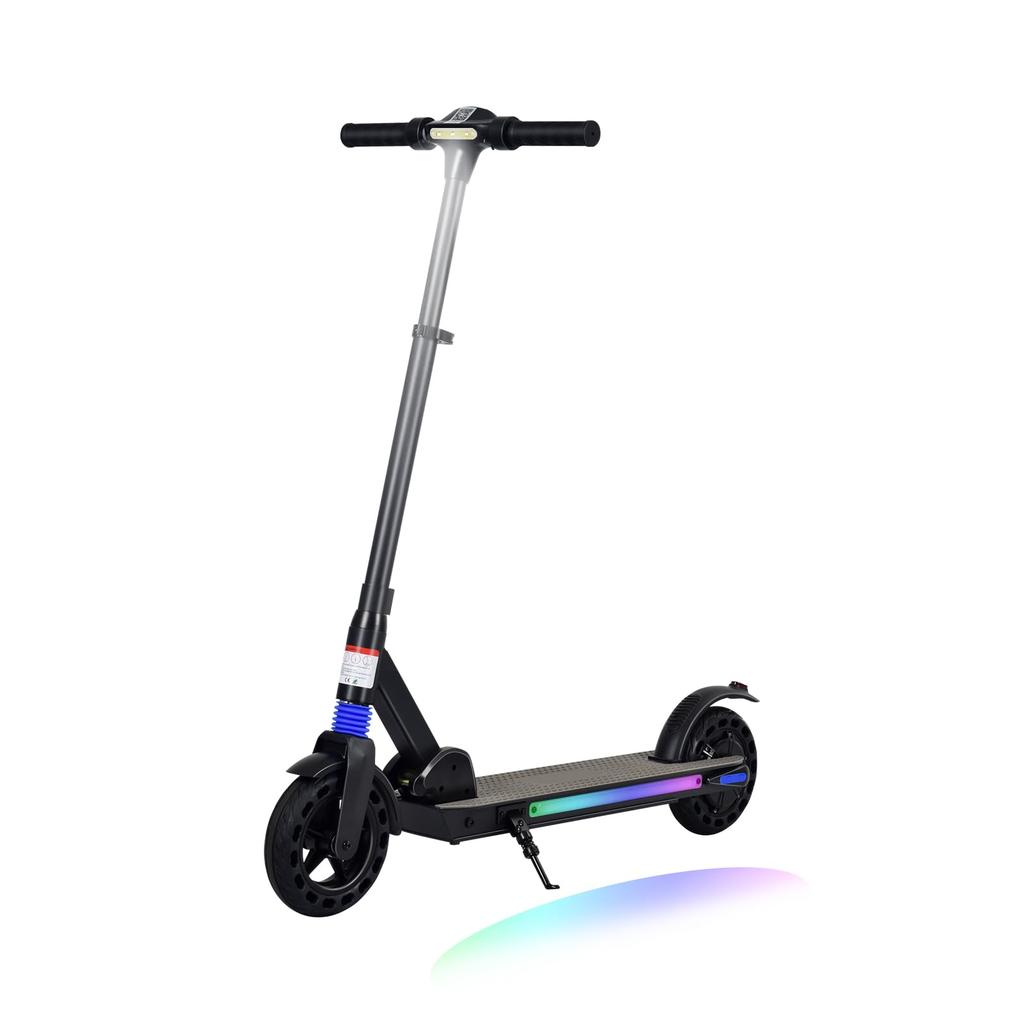 Electric Scooter with LED Display, 8 Inch Foldable E Scooter for Kids & Teens Aged 8-16, 250W Motor, Max Speed 25 Km/h, Adjustable Height