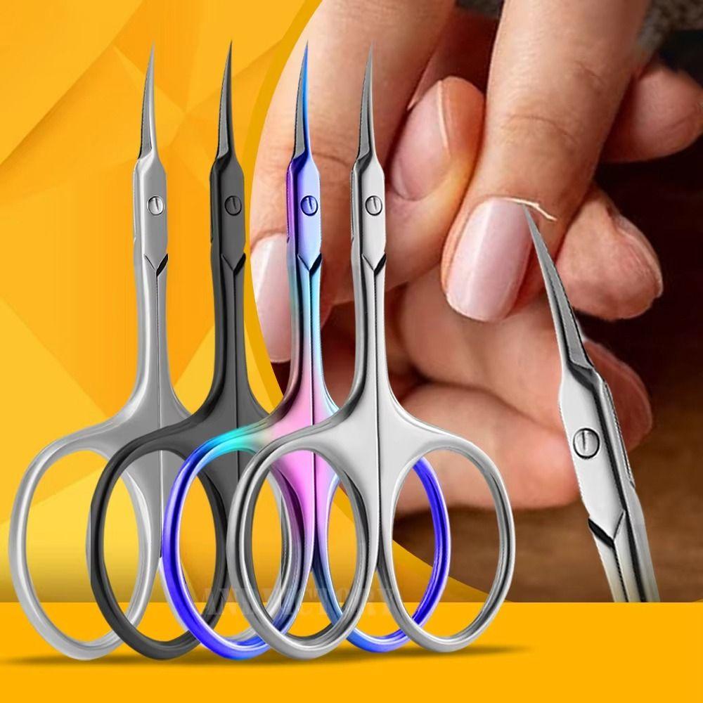 Professional Stainless Steel Cuticle Clipper Fine Curved Small Dead Skin Remover Cuticle Nipper Manicure Tools