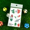 10pcs Mexico Flag Football Temporary Tattoo Stickers/Waterproof Fan Face Stickers/Sports Events Cheering Festivals And Parties Body