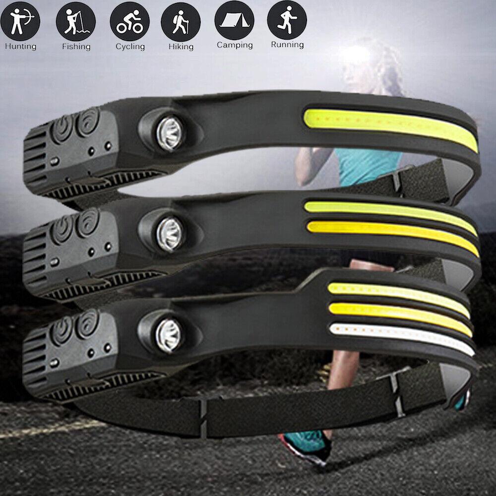 New Mini Multi-function Strong Light Sensing LED Headlamp COB Outdoor Adventure Fishing Portable Floodlight Work Flashlight