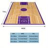 Basketball Court on the Beach Print Flannel Blanket Lightweight Cozy Throw for Sofa Bed Outdoor Travel Camping