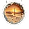 Acrylic Jigsaw Puzzle Suncatcher 83 Pcs DIY Puzzles Craft Kit for Adults Colorful Window Hanging Ornament for Women Men Home Garden Decor