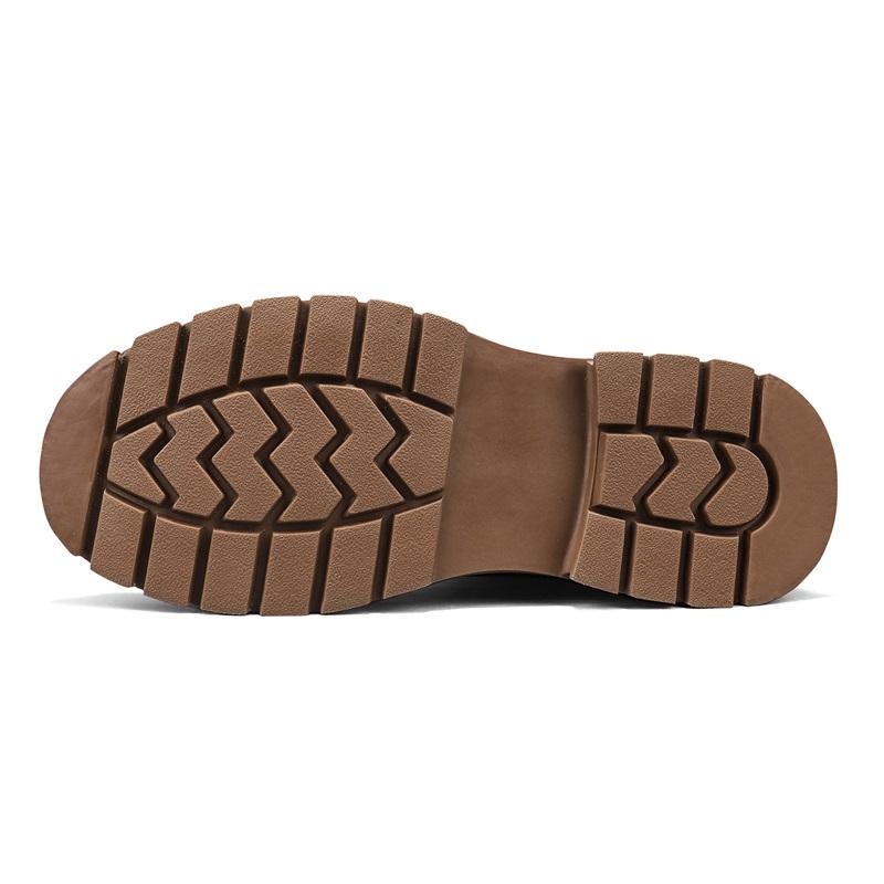 Luxury Men Ankle Boots Retro British High-top Men Boots Fashion High Quality Leather Shoes  New Outdoor Men Motorcycle Boots