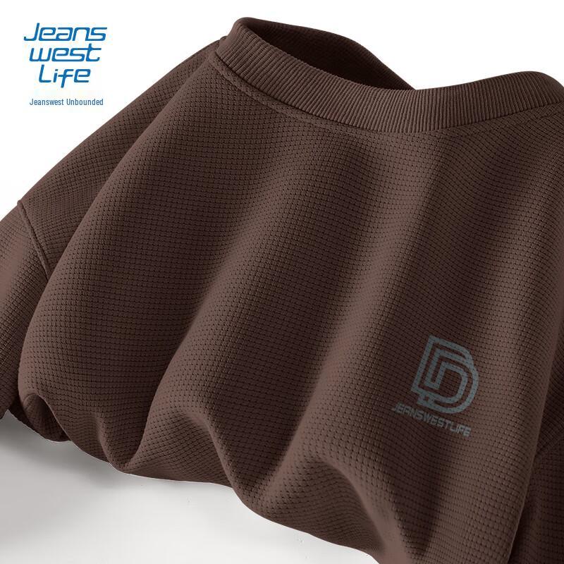 

Jeanswest LIFE Men s Waffle Knit Round Neck Sweatshirt 4XL