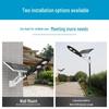 Solar Street Light: LED Outdoor Lamp with Remote Control for Garden or Courtyard