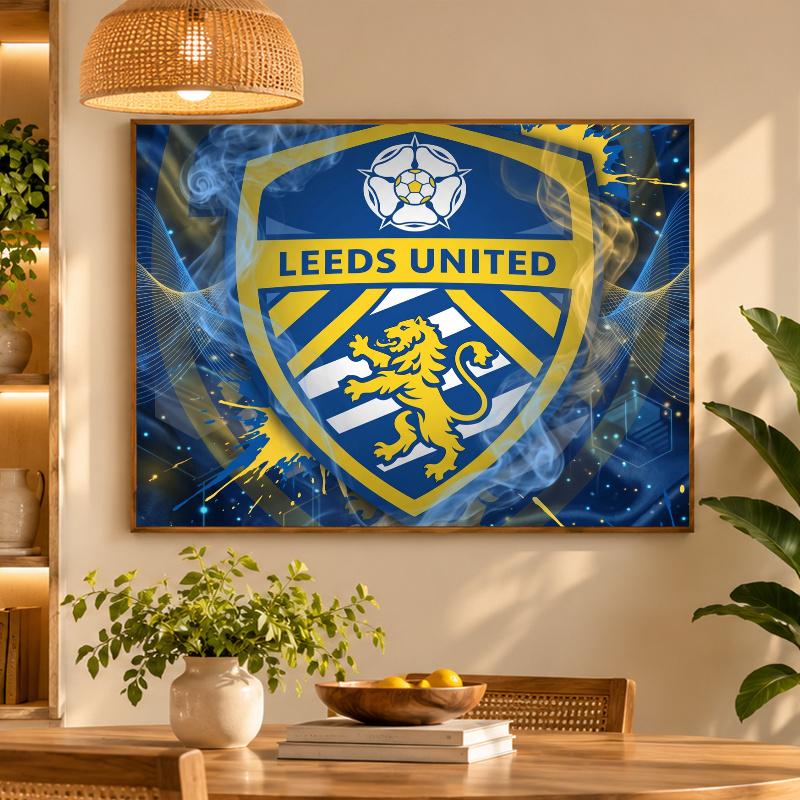 5D Diamond Painting Leeds United Football DIY Full Drill Diamond Art Kit Home Decoration