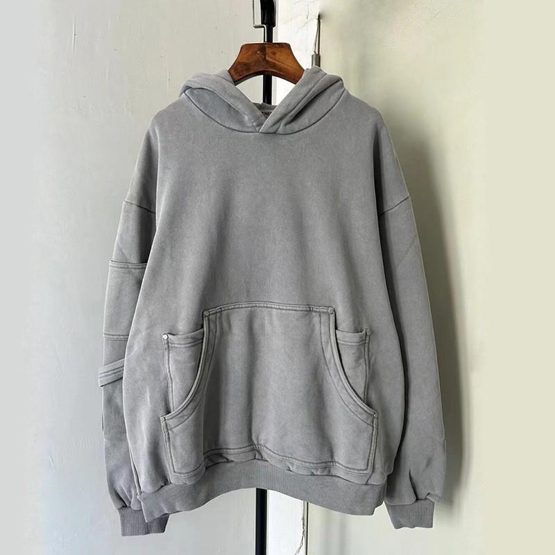 Unisex Oversized Hooded Sweatshirt Cotton Loose Fit Streetwear Winter Casual Pullover Men Women