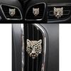 Metal Car Perfume Holder With Leopard Design Long-lasting Aroma Silver And Gold Options