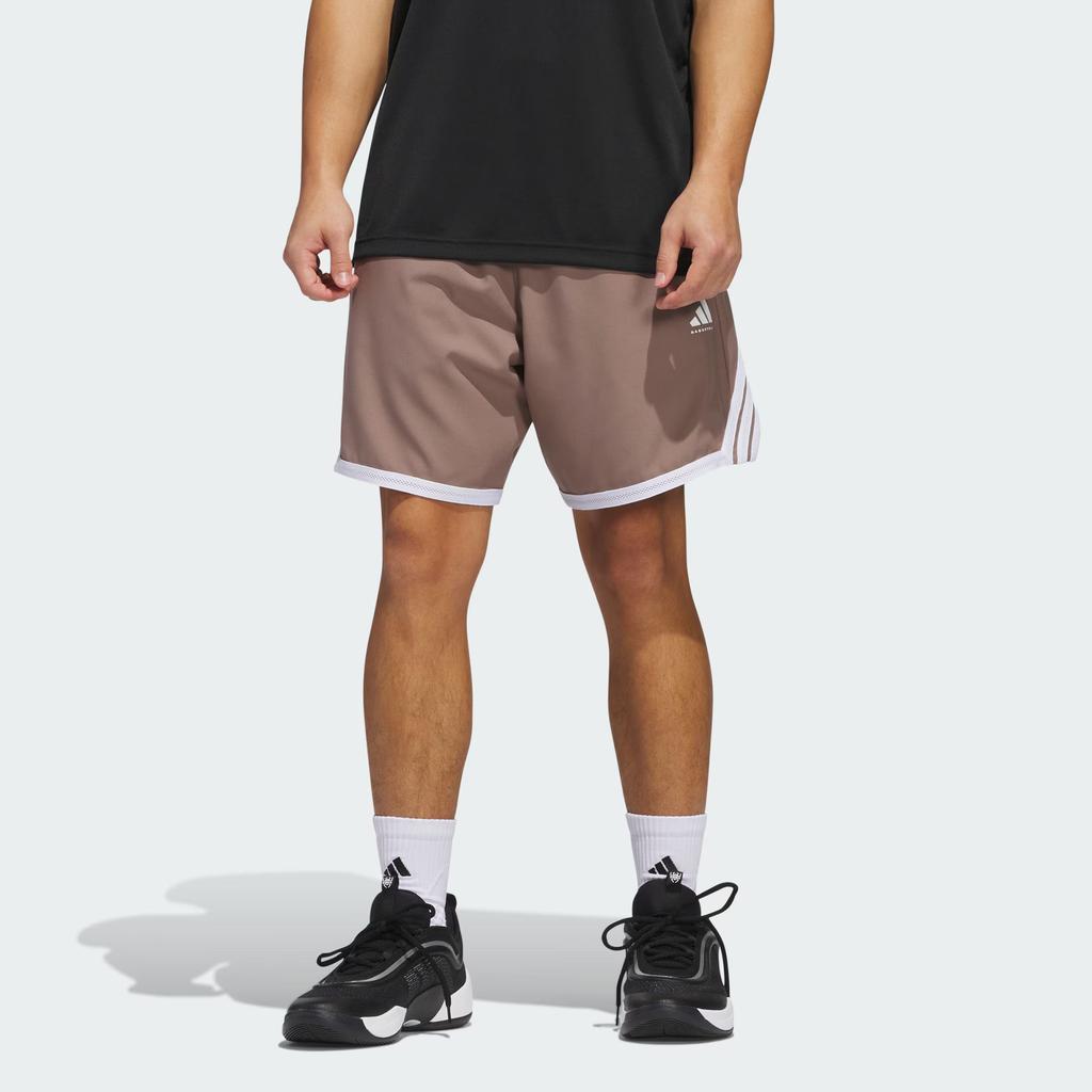 Adidas SS25 Crazy Lite Series Fashion Comfortable Sports Basketball Shorts Men Shorts Shadow-Brown JZ5437