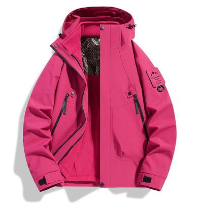Detachable 3-in-1 Couple's Ski and Mountaineering Suit with Velvet and Graphene Layer