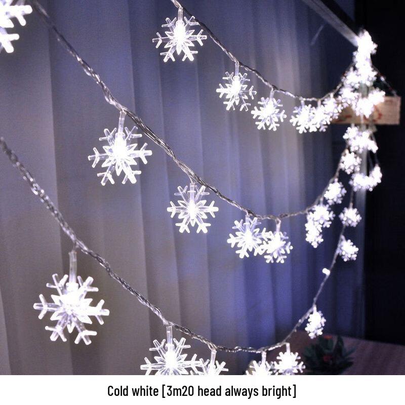 Snowflake LED String Lights
