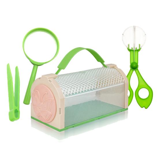 Butterflies Cage Interesting Stable Transparent Portable Natural Exploration Adventure Force Storage Butterfly Cartoon Design Cage Outdoor