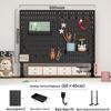 Desktop DIY Pegboard: Large Accessory Holder for Office or Home Desk, Clamp-Standing Storage, Hanging Rack, Countertop Decoration Display.