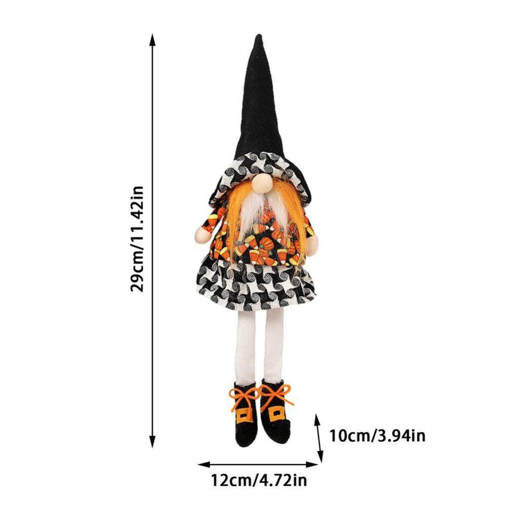Cartoon Long Legged Gnome Doll Unique Faceless Gnome Ornaments Halloween Decor