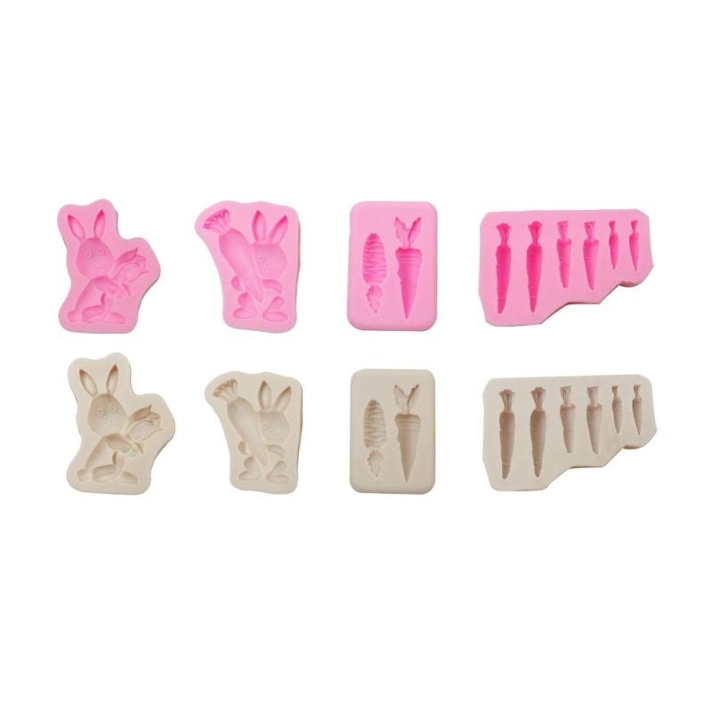 Easter Bunny Silicone Mold Fondant Cake Border Mould Chocolate Mould Cake Decorating Tools Kitchen Baking Accessories
