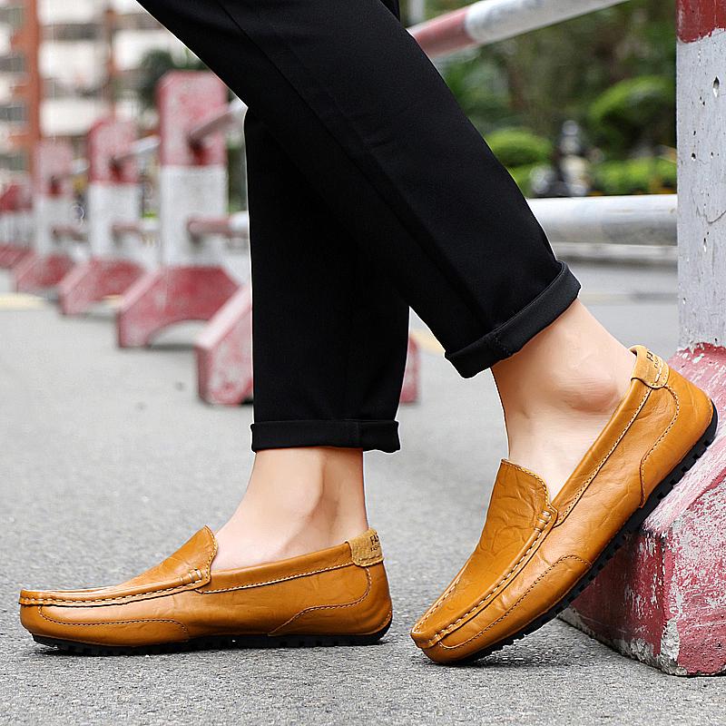 High Quality Fashion Men's Leather Shoes Casual Loafer Shoes Men's Car Driving Shoes
