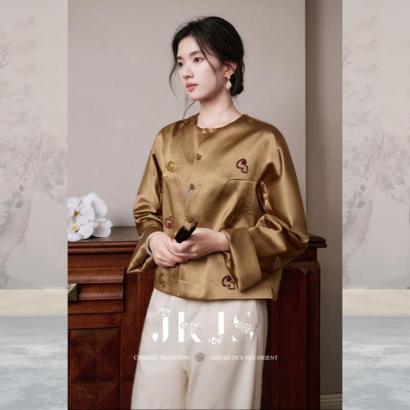 

JK&JS Sujinningxiang Satin Jacquard New Chinese Style Jacket S