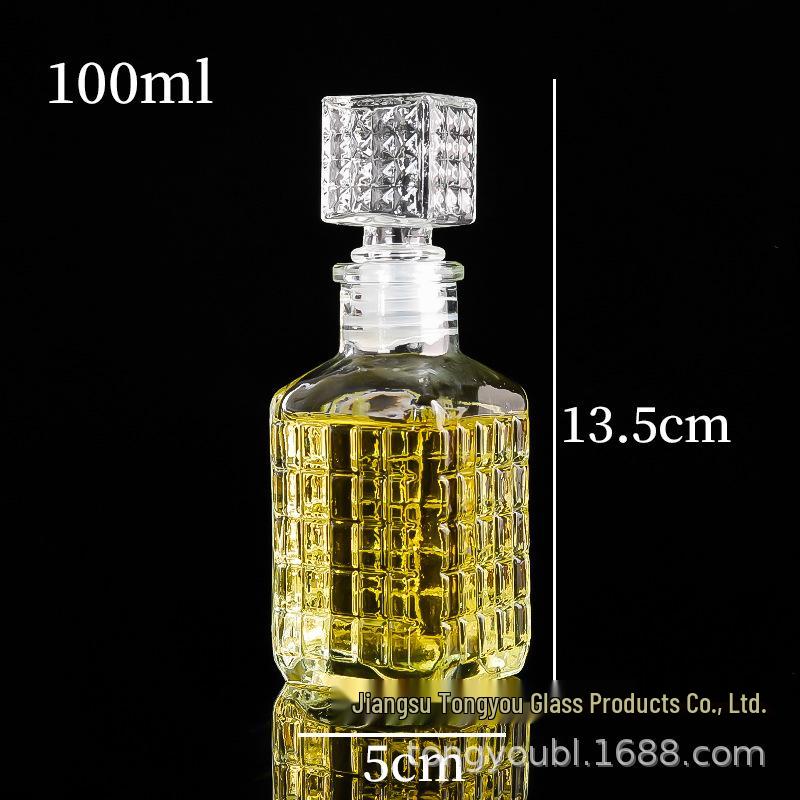 Moderner minimalistischer Mini-Wein-Dekanter aus Glas - 50ml-150ml, Auslaufsicher, Hitzebeständig, Wein-Trennungs-Ornament
