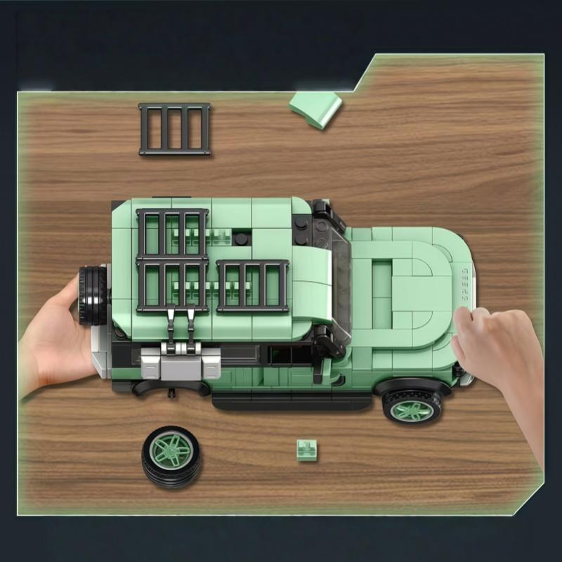 City Adventure Off-Road Vehicle Building Blocks, Collectible Car Model, STEM Assembly Toy for Teens