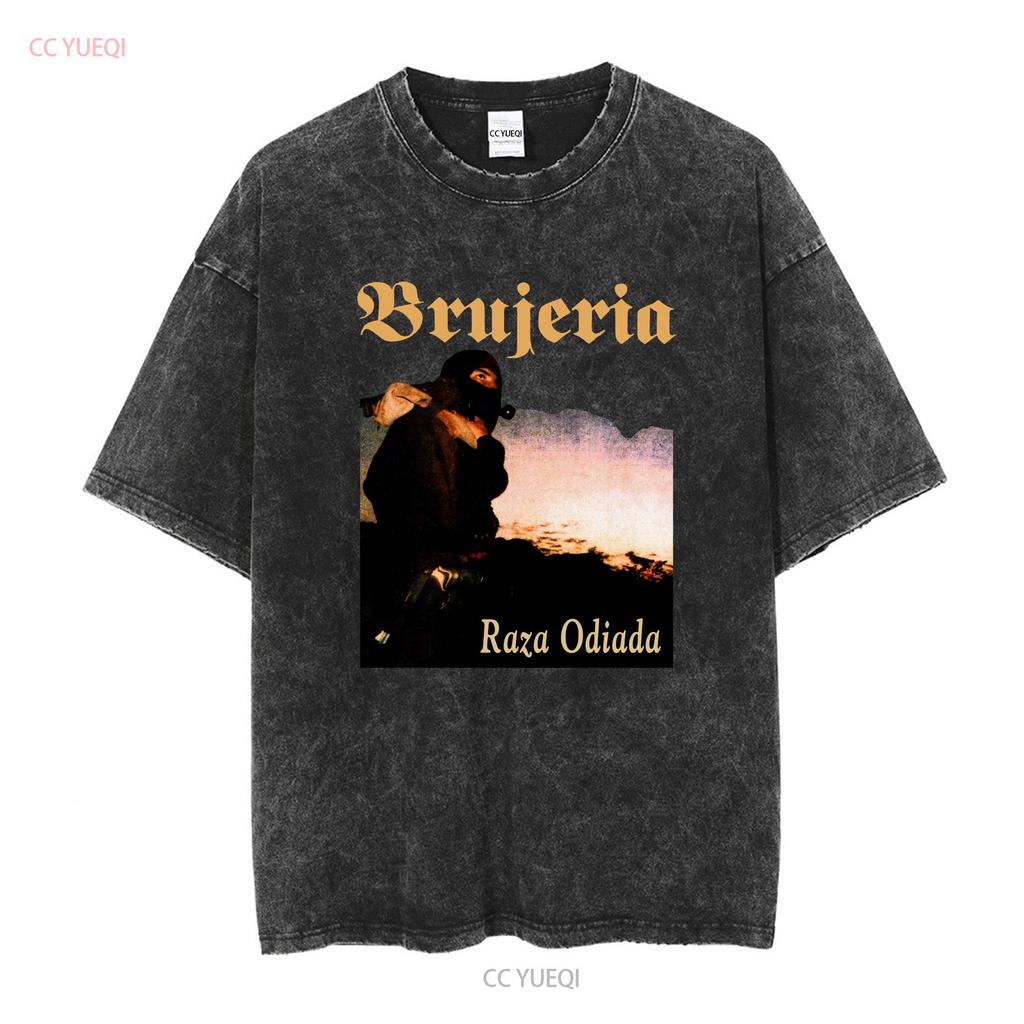 Brujeria Raza Odiada T Shirt Size XL Band Death Metal Grindcore EZLN Vintage Washed Comfortable Streetwear Breathable Stylish
