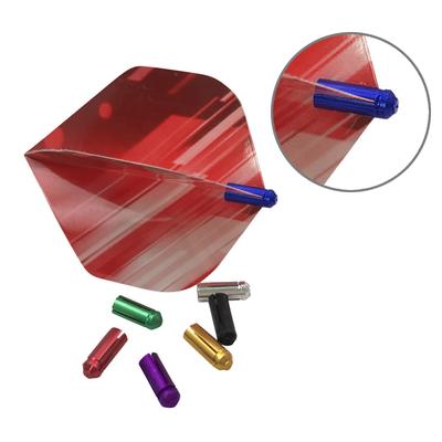8 Stück Dart Flight Schützer Set Aluminiumlegierung Dart Flight Schutzschützer für Metall- und Softtip-Darts Mehrfarbig