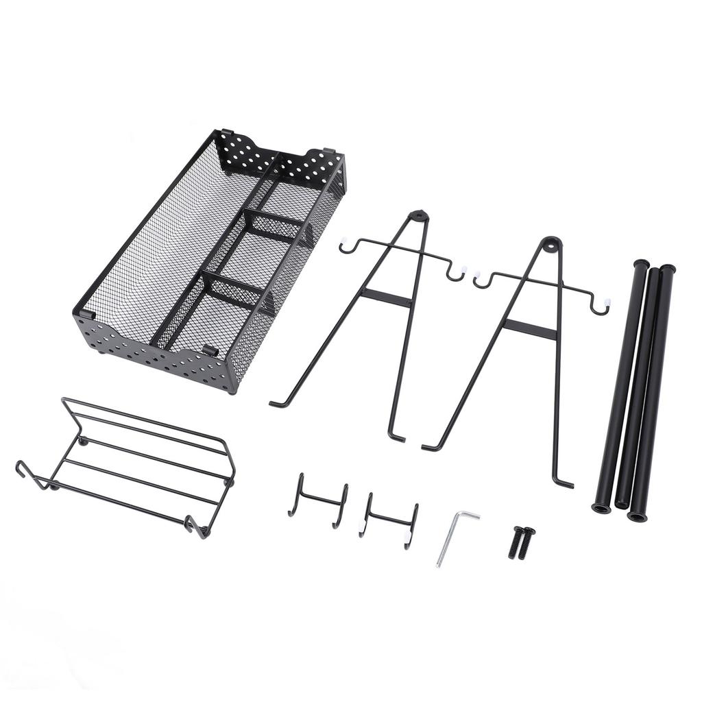 Bbq Condiment Holder With Paper Towel and Napkin Holder Metal Mesh Condiment Storage Organizer for