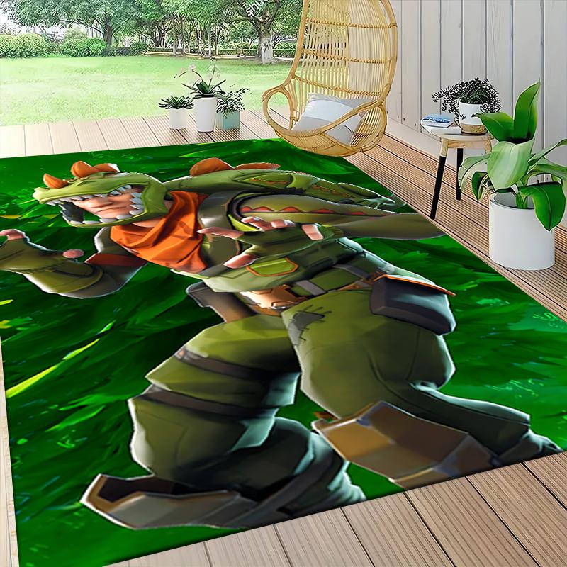 Dinosaur Adventure Gear Carpet Rug Soft Washable Antislip Home Living Room Sofa Mats Personalized Christmas Rug